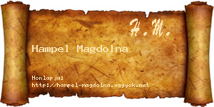 Hampel Magdolna névjegykártya