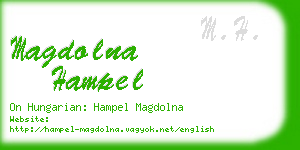 magdolna hampel business card